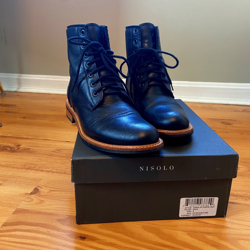 Nisolo Amelia All Weather Boots- Black